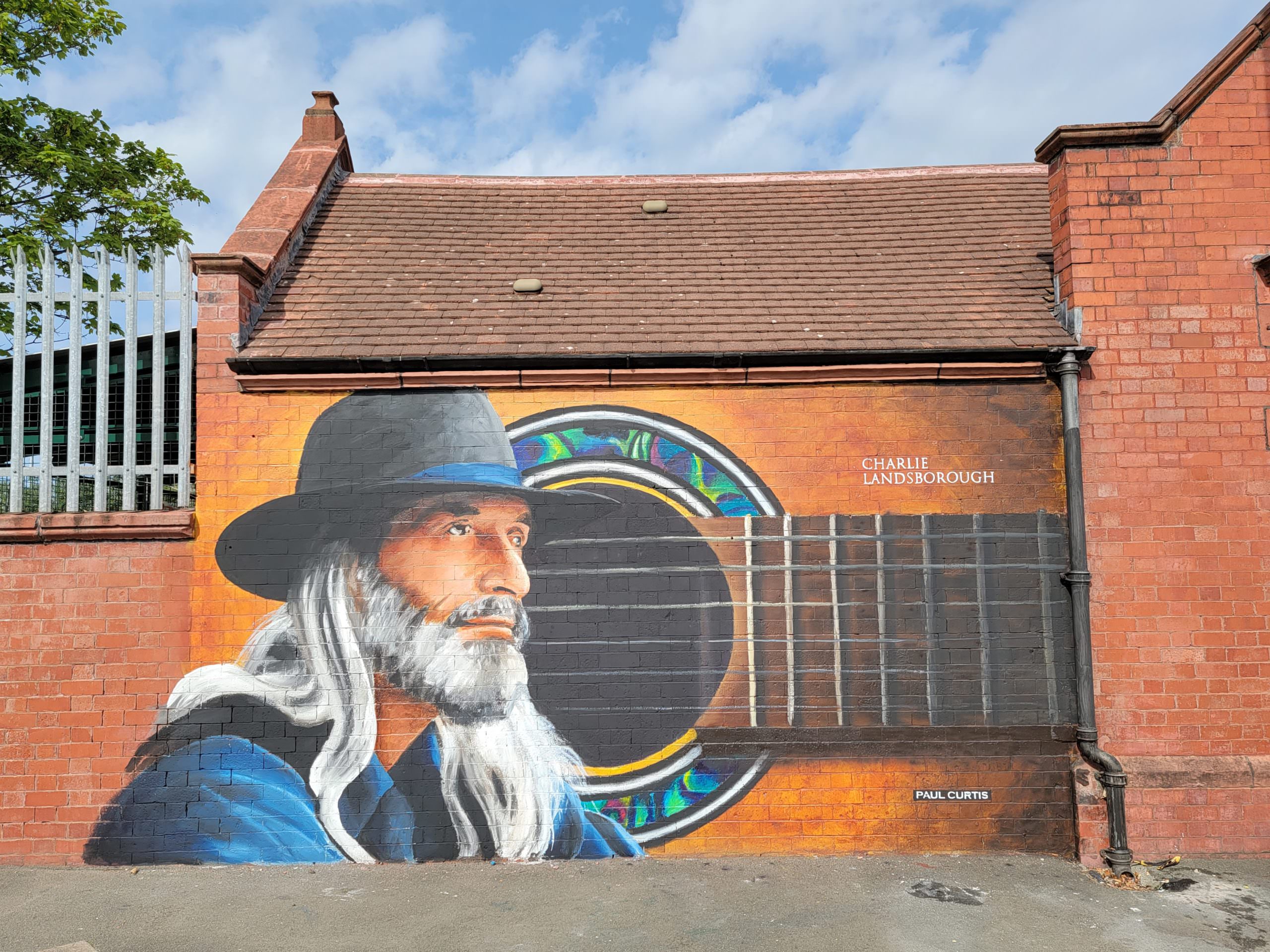 Charlie Lansborough Mural at Birkenhead North Station